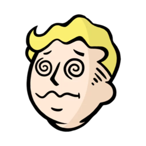 Sticker from the "Fallout emoji" sticker pack