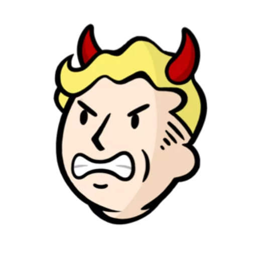 Sticker from the "Fallout emoji" sticker pack