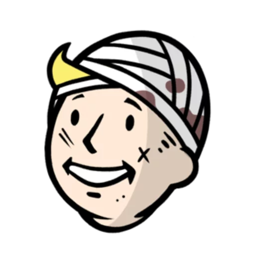 Sticker from the "Fallout emoji" sticker pack