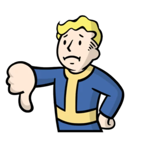 Sticker from the "Fallout emoji" sticker pack