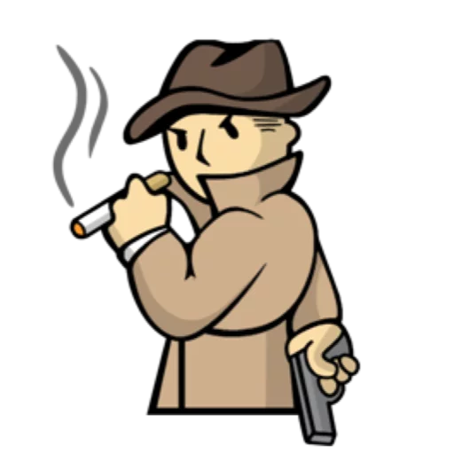 Sticker from the "Fallout emoji" sticker pack