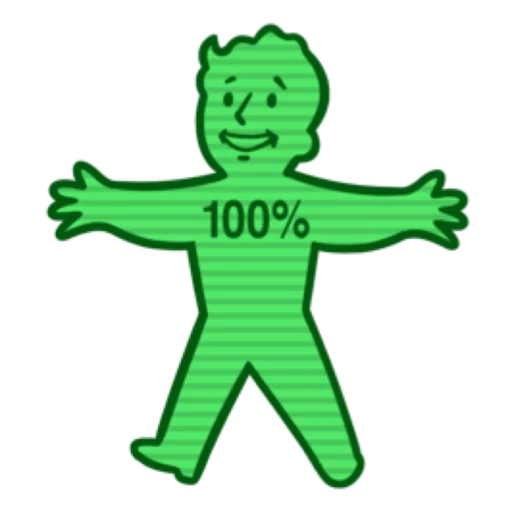 Sticker from the "Fallout emoji" sticker pack