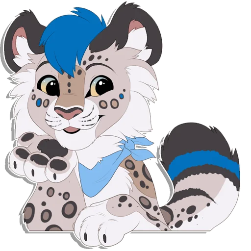 Sticker from the "Tailz SnowMew" sticker pack