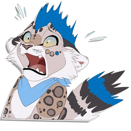 Sticker from the "Tailz SnowMew" sticker pack