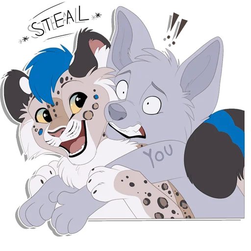 Sticker from the "Tailz SnowMew" sticker pack