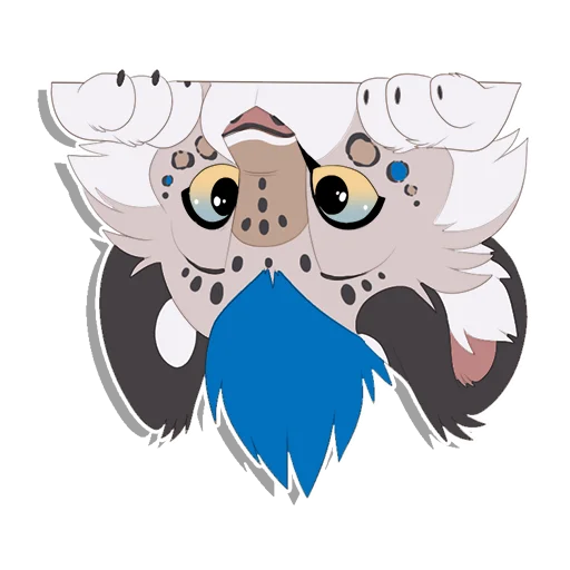 Sticker from the "Tailz SnowMew" sticker pack