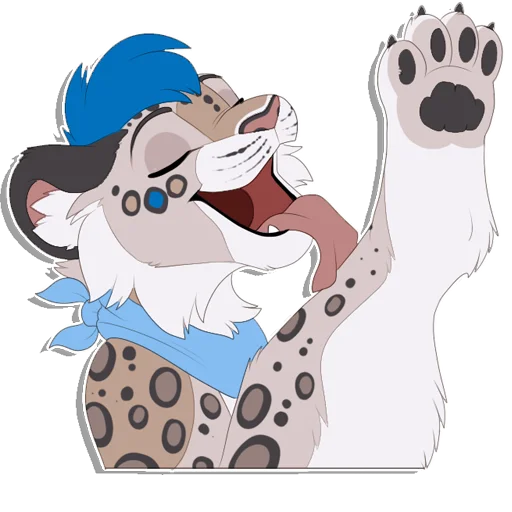 Sticker from the "Tailz SnowMew" sticker pack