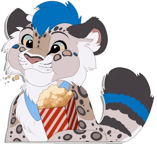 Sticker from the "Tailz SnowMew" sticker pack