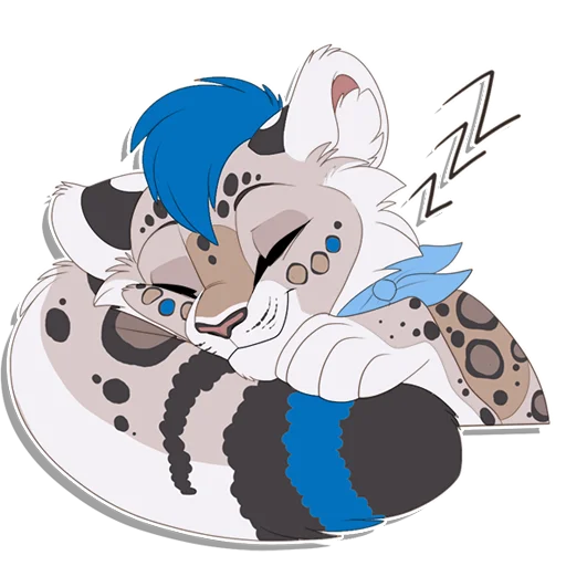 Sticker from the "Tailz SnowMew" sticker pack