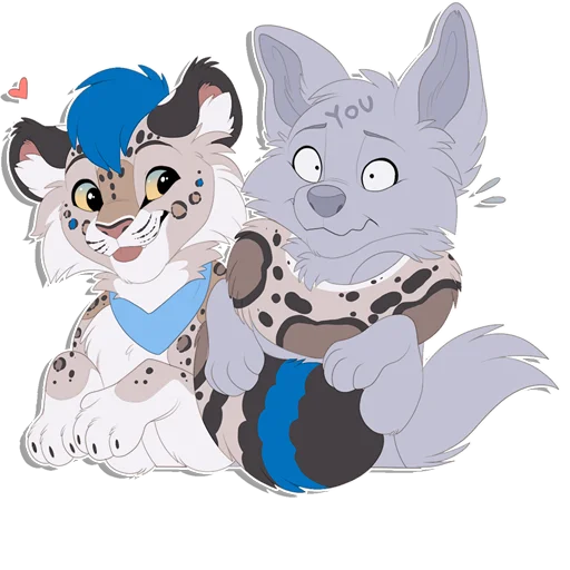 Sticker from the "Tailz SnowMew" sticker pack