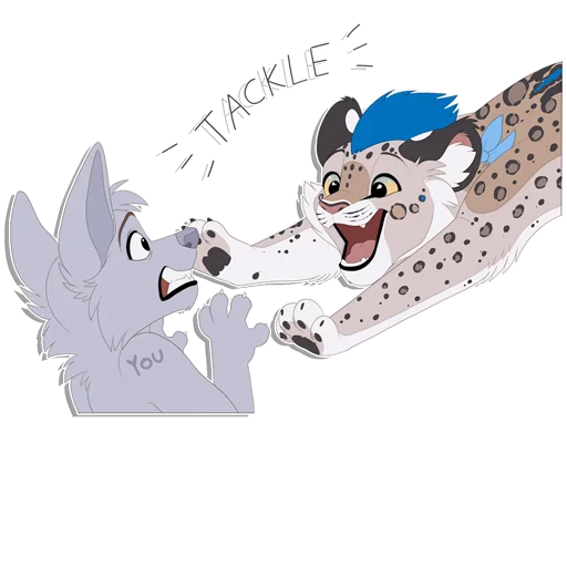 Sticker from the "Tailz SnowMew" sticker pack