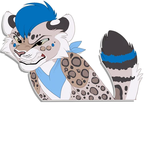 Sticker from the "Tailz SnowMew" sticker pack