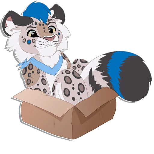 Sticker from the "Tailz SnowMew" sticker pack