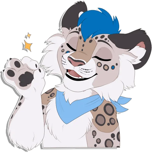 Sticker from the "Tailz SnowMew" sticker pack