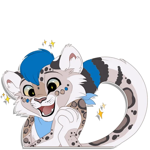 Sticker from the "Tailz SnowMew" sticker pack