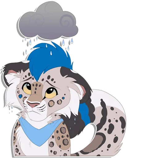 Sticker from the "Tailz SnowMew" sticker pack