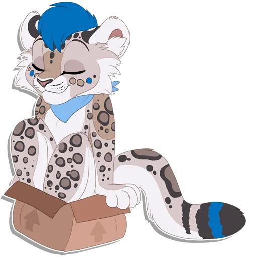 Sticker from the "Tailz SnowMew" sticker pack