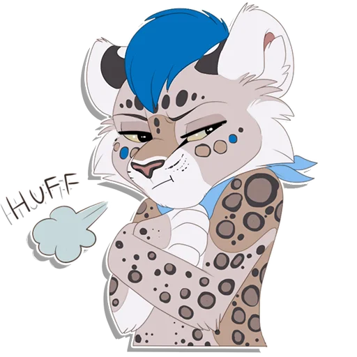 Sticker from the "Tailz SnowMew" sticker pack