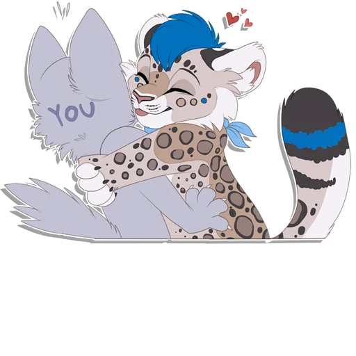 Sticker from the "Tailz SnowMew" sticker pack