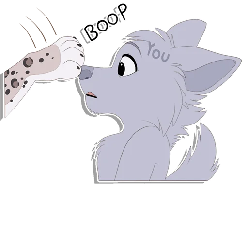 Sticker from the "Tailz SnowMew" sticker pack