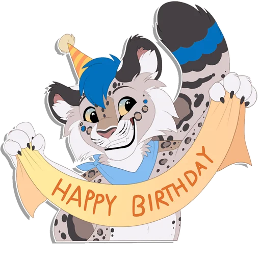 Sticker from the "Tailz SnowMew" sticker pack