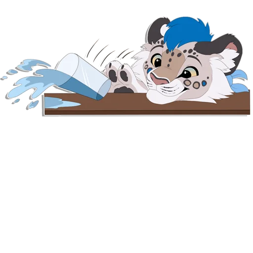 Sticker from the "Tailz SnowMew" sticker pack