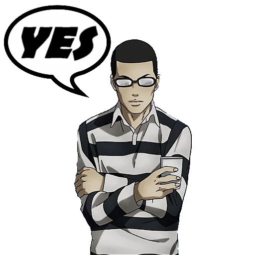 Sticker from the "PRISON SCHOOL" sticker pack