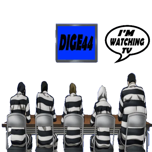 Sticker from the "PRISON SCHOOL" sticker pack