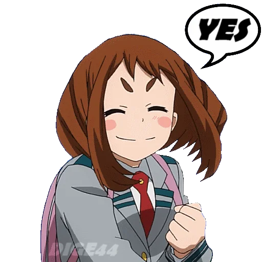 Sticker from the "OCHAKO URARAKA" sticker pack