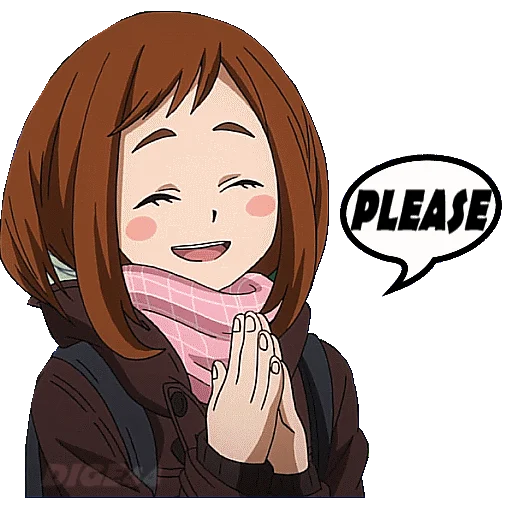 Sticker from the "OCHAKO URARAKA" sticker pack