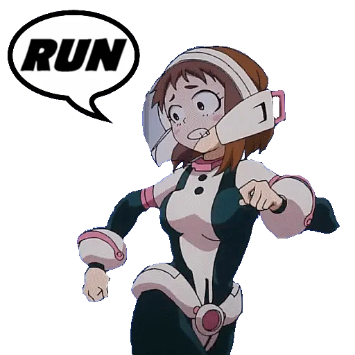 Стикер из набора "OCHAKO URARAKA"