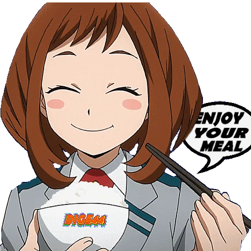 Стикер из набора "OCHAKO URARAKA"