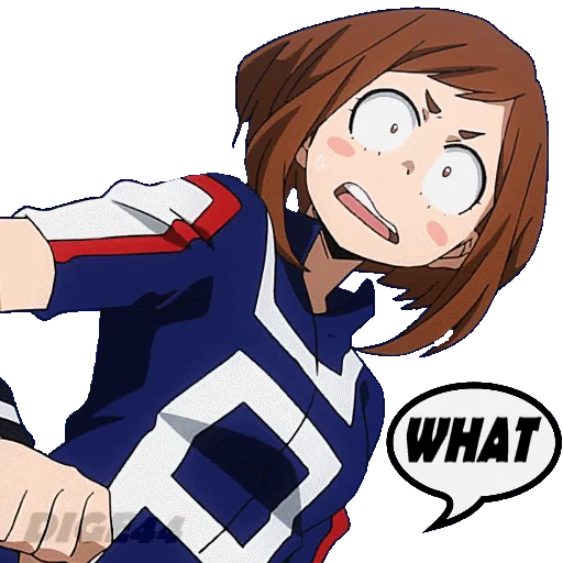 Стикер из набора "OCHAKO URARAKA"