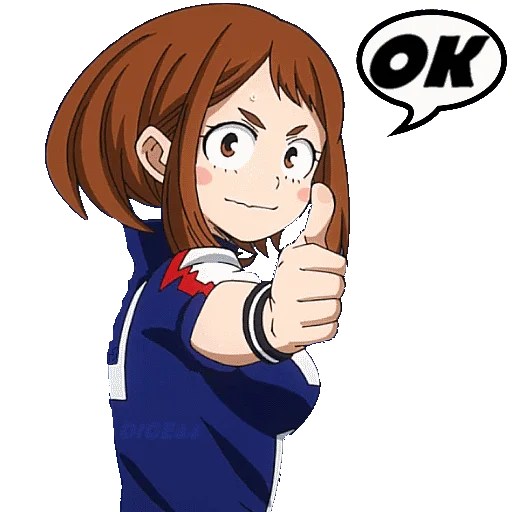 Sticker from the "OCHAKO URARAKA" sticker pack