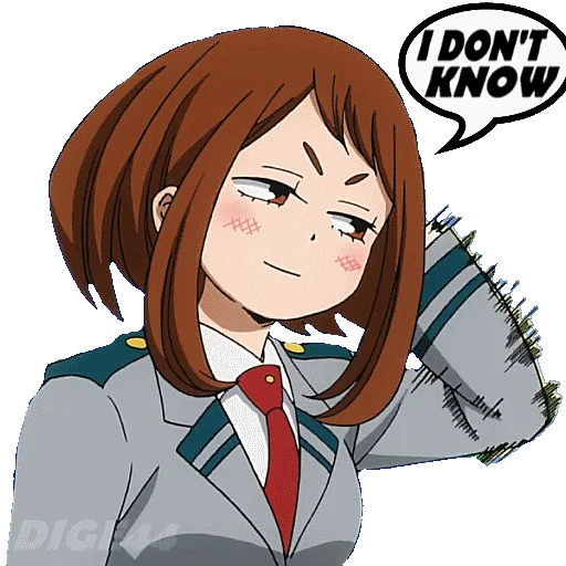 Стикер из набора "OCHAKO URARAKA"