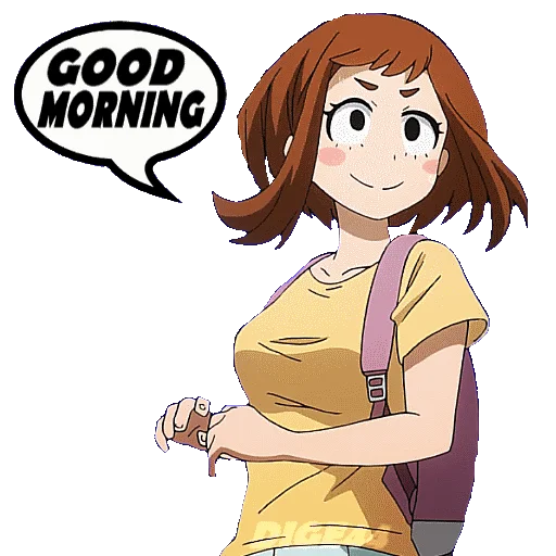 Стикер из набора "OCHAKO URARAKA"