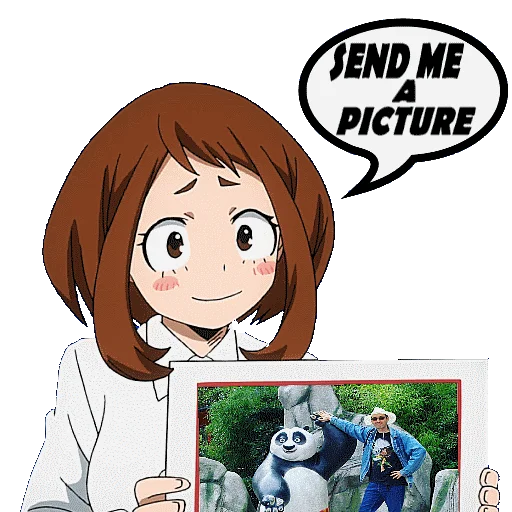 Стикер из набора "OCHAKO URARAKA"