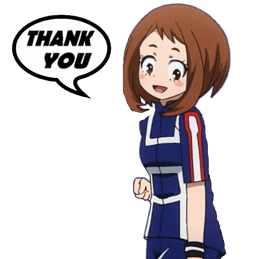 Стикер из набора "OCHAKO URARAKA"