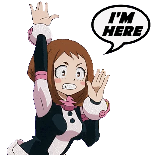 Стикер из набора "OCHAKO URARAKA"