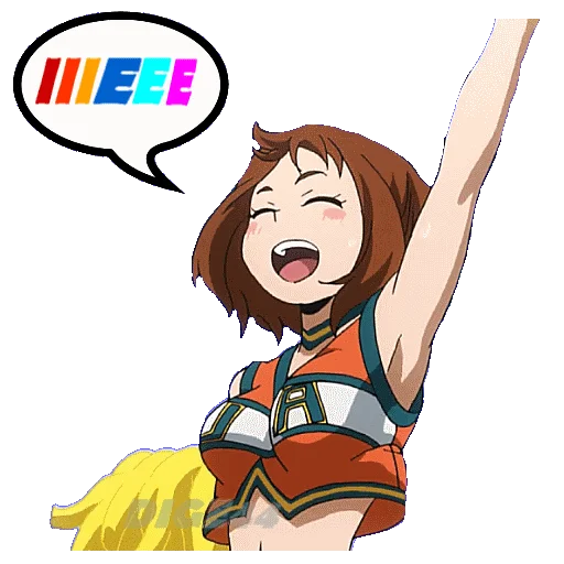 Sticker from the "OCHAKO URARAKA" sticker pack