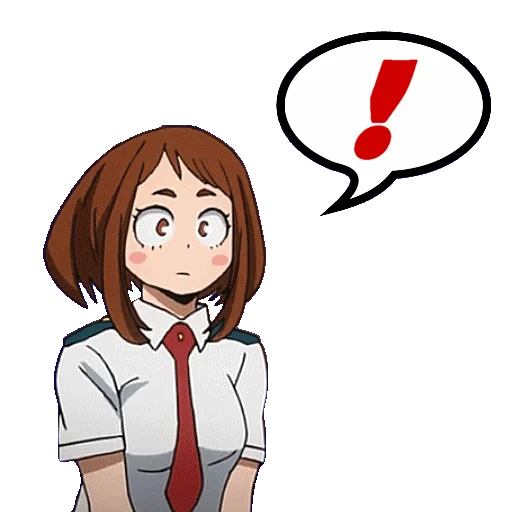 Стикер из набора "OCHAKO URARAKA"