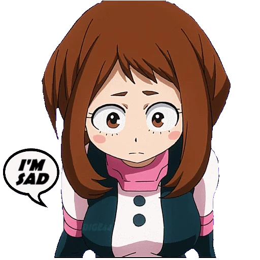 Стикер из набора "OCHAKO URARAKA"