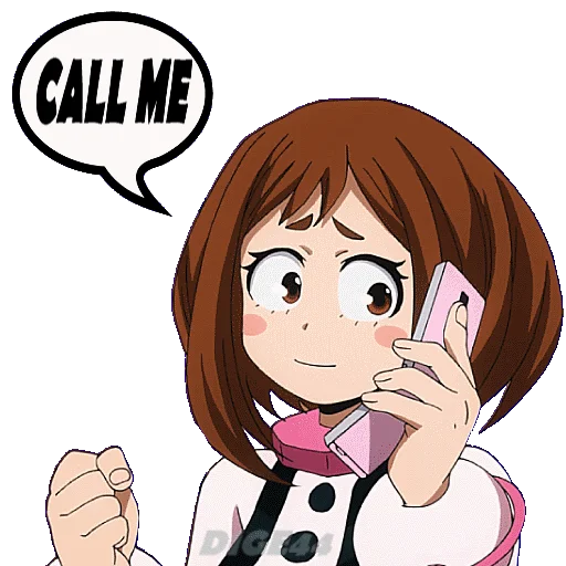 Стикер из набора "OCHAKO URARAKA"