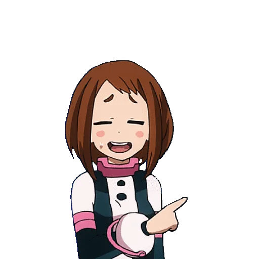 Стикер из набора "OCHAKO URARAKA"