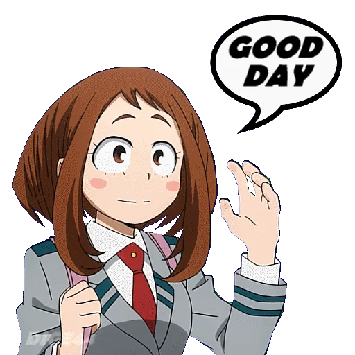 Sticker from the "OCHAKO URARAKA" sticker pack