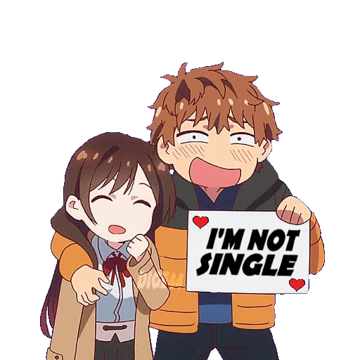 Sticker from the "RENT A GIRLFRIEND" sticker pack