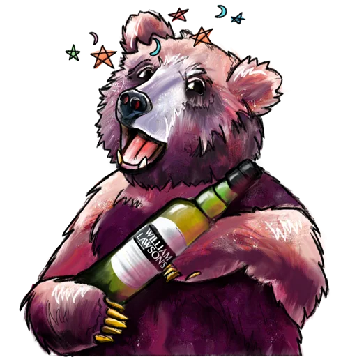 Sticker from the "Bear" sticker pack