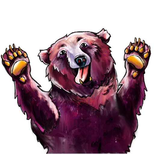 Sticker from the "Bear" sticker pack