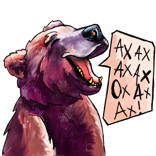 Sticker from the "Bear" sticker pack