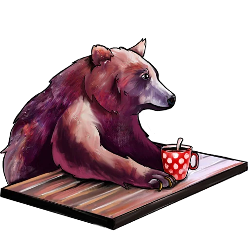 Sticker from the "Bear" sticker pack